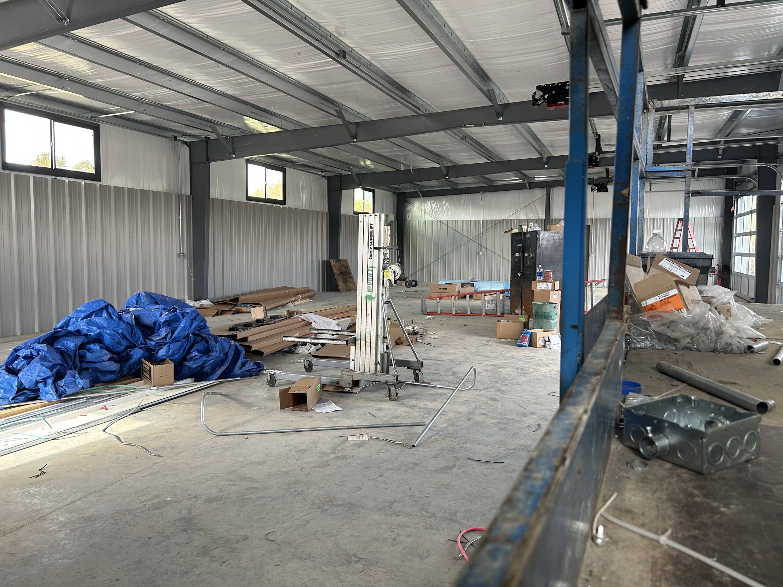 The Inside Of Transparent Brewing Companys Expansion Building Under Construction